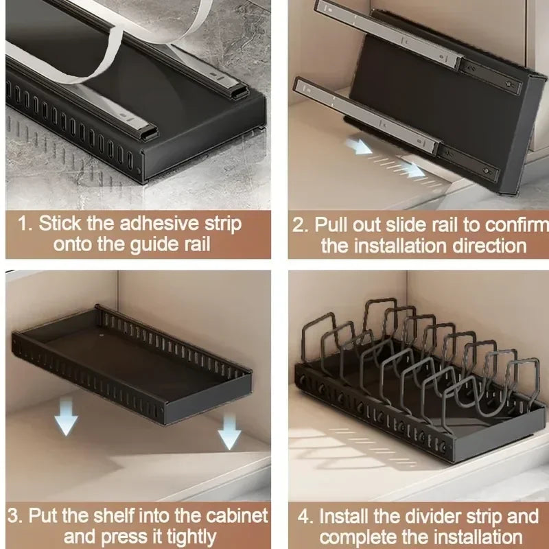 Organiseur coulissant de cuisine — image 6